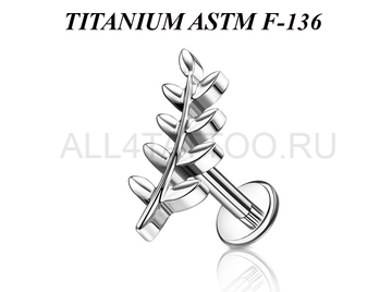 Лабрет из титана Ti Metal аризема