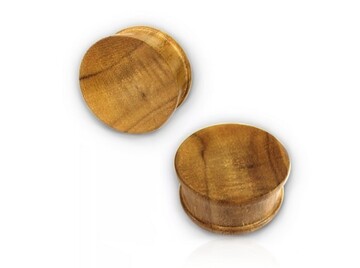 Плаги из тикового дерева, пара