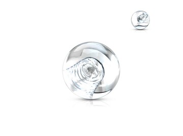 Шарик акриловый, прозрачный