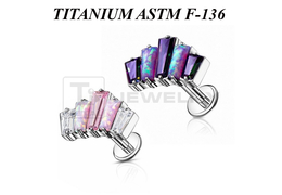 Лабрет из титана Ti Metal астранция