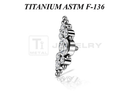 Кластер из титана Ti Metal крисания Кластер из титана Ti Metal крисания