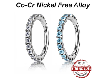 Кликер Steel and Silver с кристалами 2мм