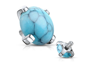 Накрутка с бирюзой