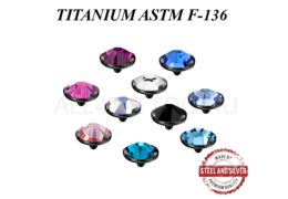 Накрутка из титана с чёрным PVD покрытием