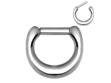 Кликер для септума Steel and Silver стальной