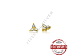 Накрутка Steel and Silver золотой трилистник