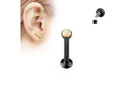 Лабрет с опалом