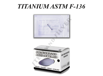 Лабрет Steel and Silver из титана, стерильный