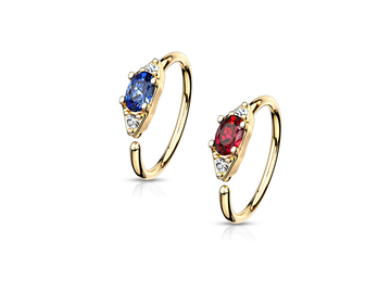 Кольцо раздвижное со стразами