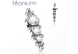 Кластер из титана со стразами Кластер из титана со стразами