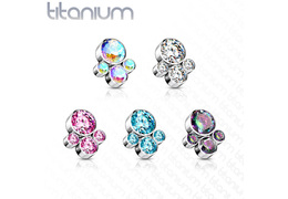 Кластер из титана со стразами Кластер из титана со стразами