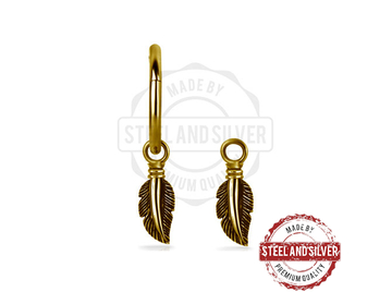 Подвеска Steel and Silver золотое перо