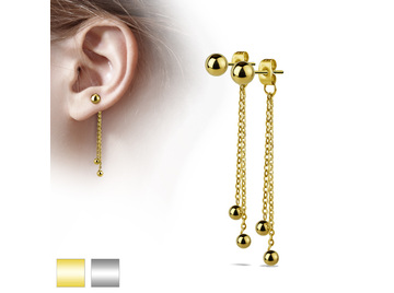 Серьги с шариками, пара