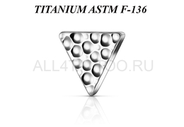 Накрутка из титана Ti Metal лунный треугольник Накрутка из титана Ti Metal лунный треугольник