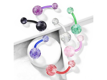 Банан с акриловыми шариками