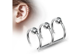 Обманка тройное кольцо с шариками